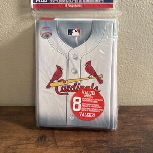 New 16pc MLB Cardinals 8 Invite and 8 Thank‎ you cards